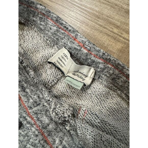 Anthropologie M Medium Saturday Sunday Gray Pants Women’s Joggers Sweats - Picture 3 of 5